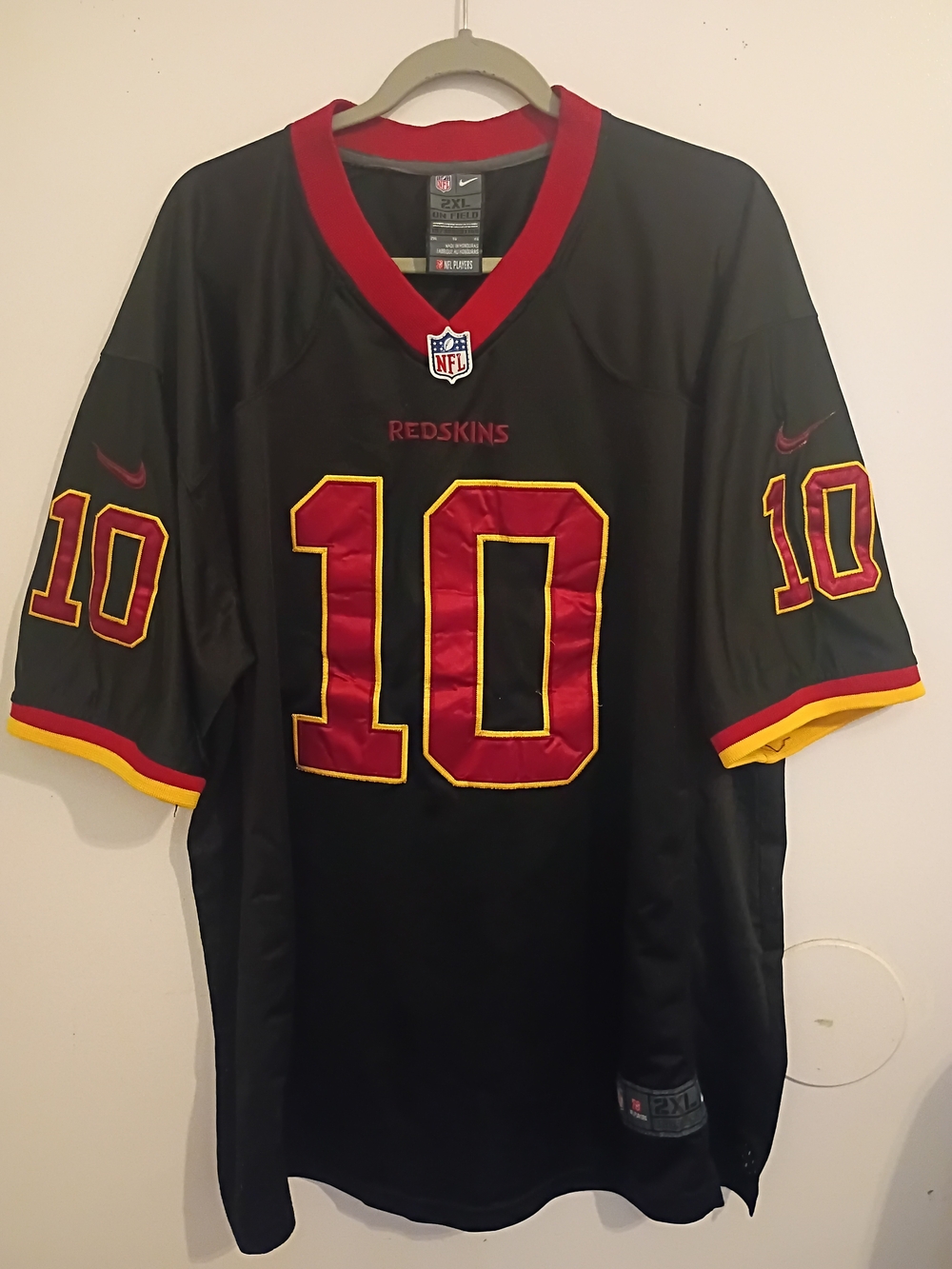 NFL Nike Griffin 111 Black, Burgundy & Gold Redskins #10 Men’s Jersey Sx XL
